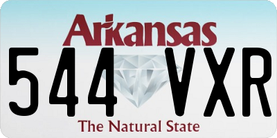 AR license plate 544VXR