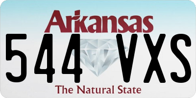 AR license plate 544VXS