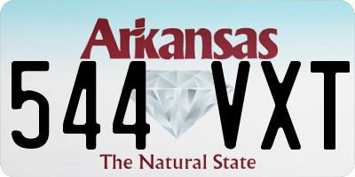 AR license plate 544VXT