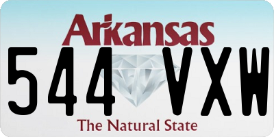 AR license plate 544VXW