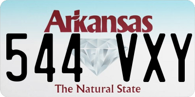 AR license plate 544VXY