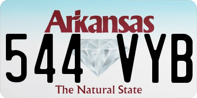 AR license plate 544VYB