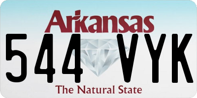 AR license plate 544VYK