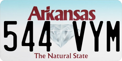 AR license plate 544VYM