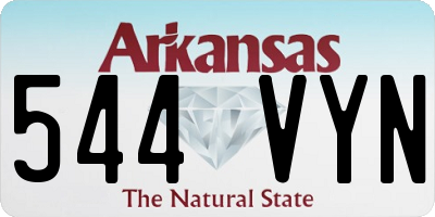 AR license plate 544VYN