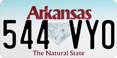 AR license plate 544VYO