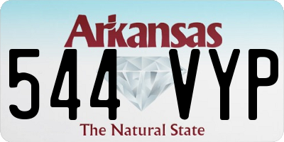 AR license plate 544VYP