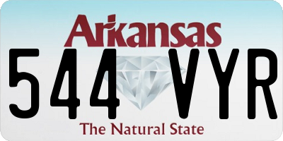 AR license plate 544VYR