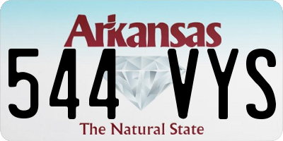 AR license plate 544VYS