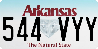 AR license plate 544VYY