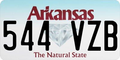 AR license plate 544VZB