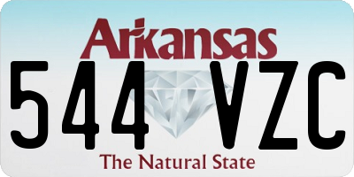 AR license plate 544VZC