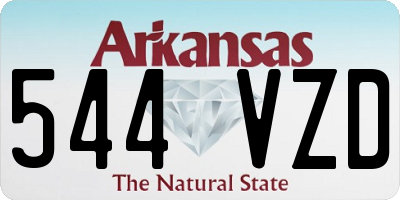 AR license plate 544VZD