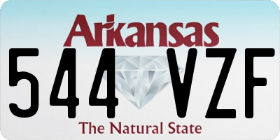 AR license plate 544VZF