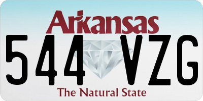 AR license plate 544VZG