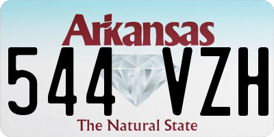 AR license plate 544VZH