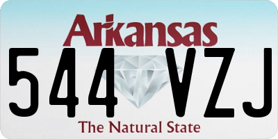 AR license plate 544VZJ