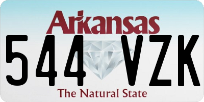 AR license plate 544VZK