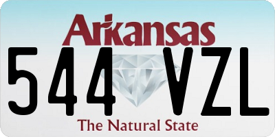 AR license plate 544VZL