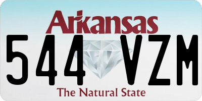 AR license plate 544VZM