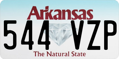 AR license plate 544VZP