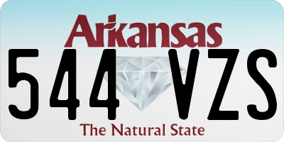 AR license plate 544VZS