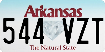 AR license plate 544VZT