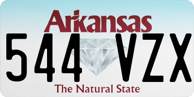 AR license plate 544VZX