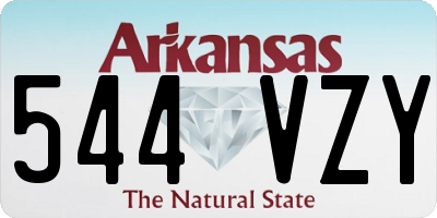 AR license plate 544VZY