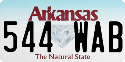 AR license plate 544WAB
