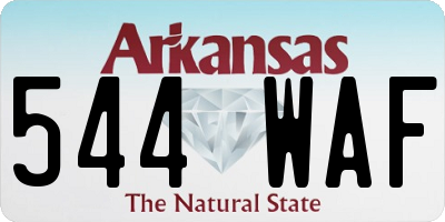 AR license plate 544WAF