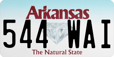 AR license plate 544WAI