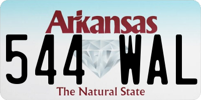 AR license plate 544WAL