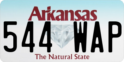 AR license plate 544WAP
