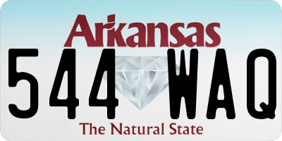 AR license plate 544WAQ