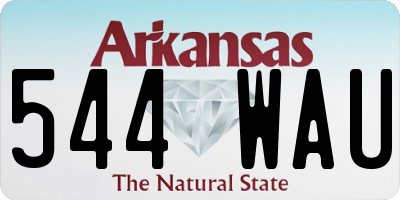 AR license plate 544WAU