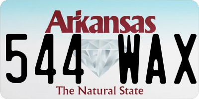 AR license plate 544WAX