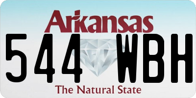 AR license plate 544WBH