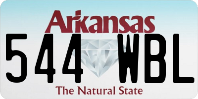 AR license plate 544WBL