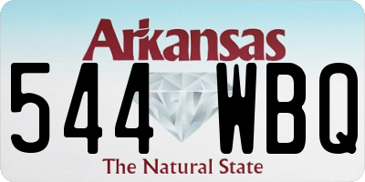 AR license plate 544WBQ