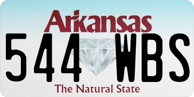 AR license plate 544WBS