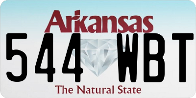 AR license plate 544WBT