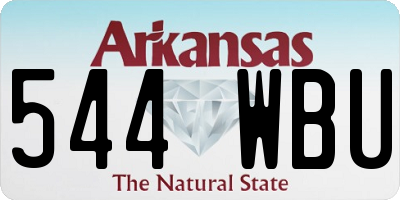 AR license plate 544WBU