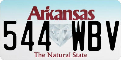 AR license plate 544WBV
