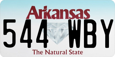 AR license plate 544WBY