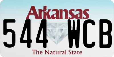 AR license plate 544WCB