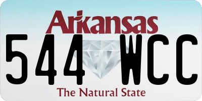 AR license plate 544WCC