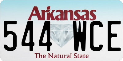 AR license plate 544WCE