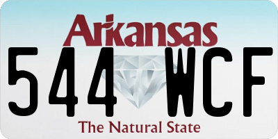 AR license plate 544WCF