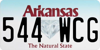 AR license plate 544WCG